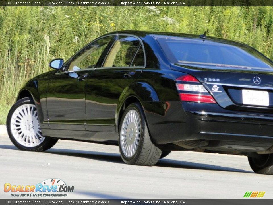 2007 Mercedes-Benz S 550 Sedan Black / Cashmere/Savanna Photo #33