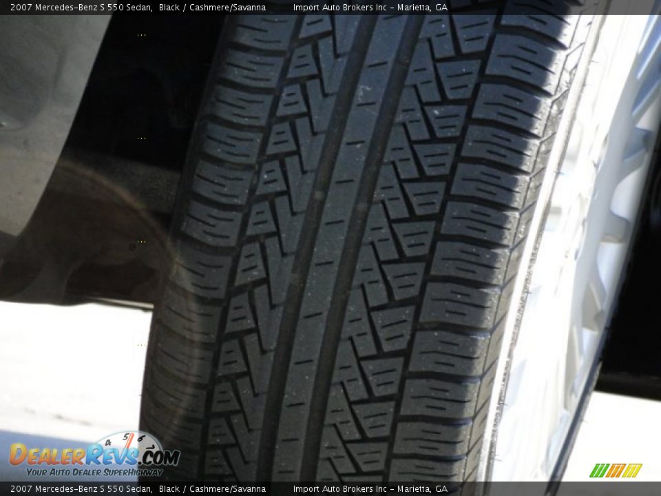 2007 Mercedes-Benz S 550 Sedan Black / Cashmere/Savanna Photo #36