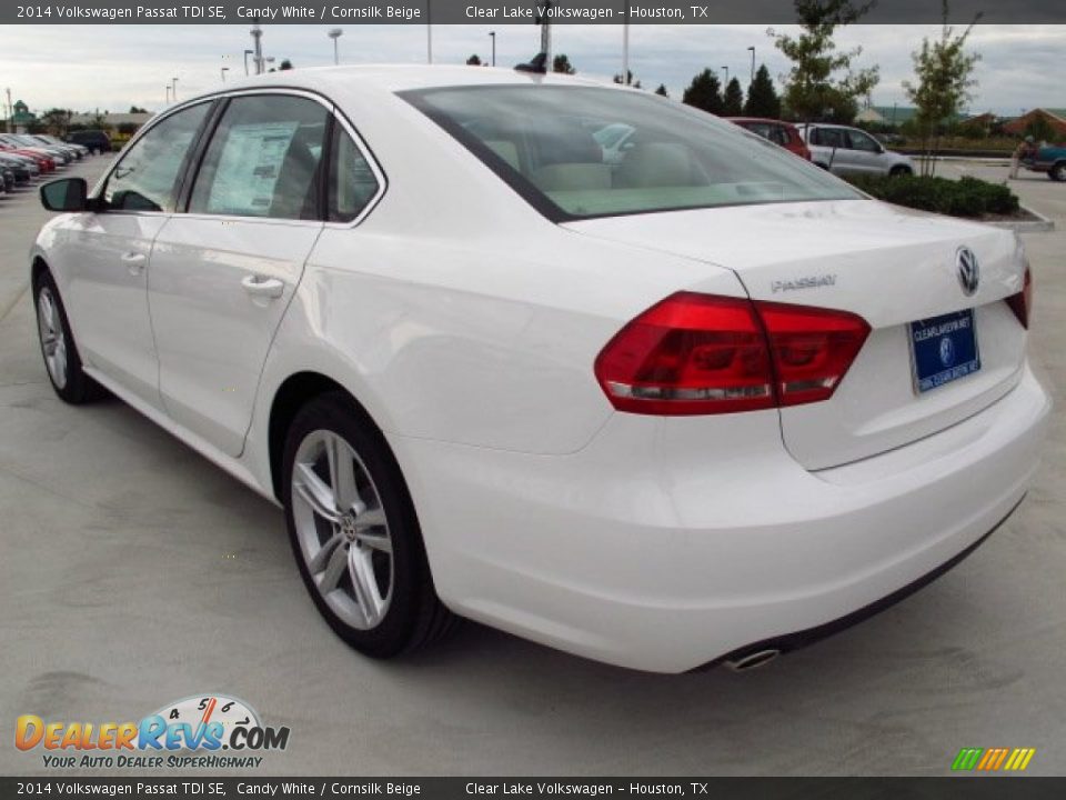 2014 Volkswagen Passat TDI SE Candy White / Cornsilk Beige Photo #4