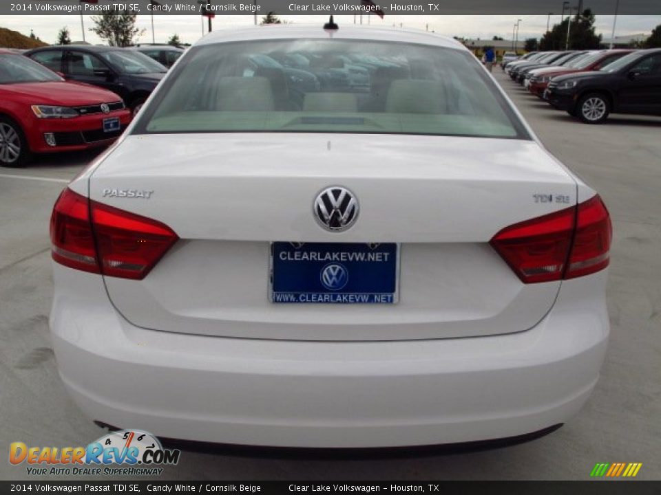 2014 Volkswagen Passat TDI SE Candy White / Cornsilk Beige Photo #5