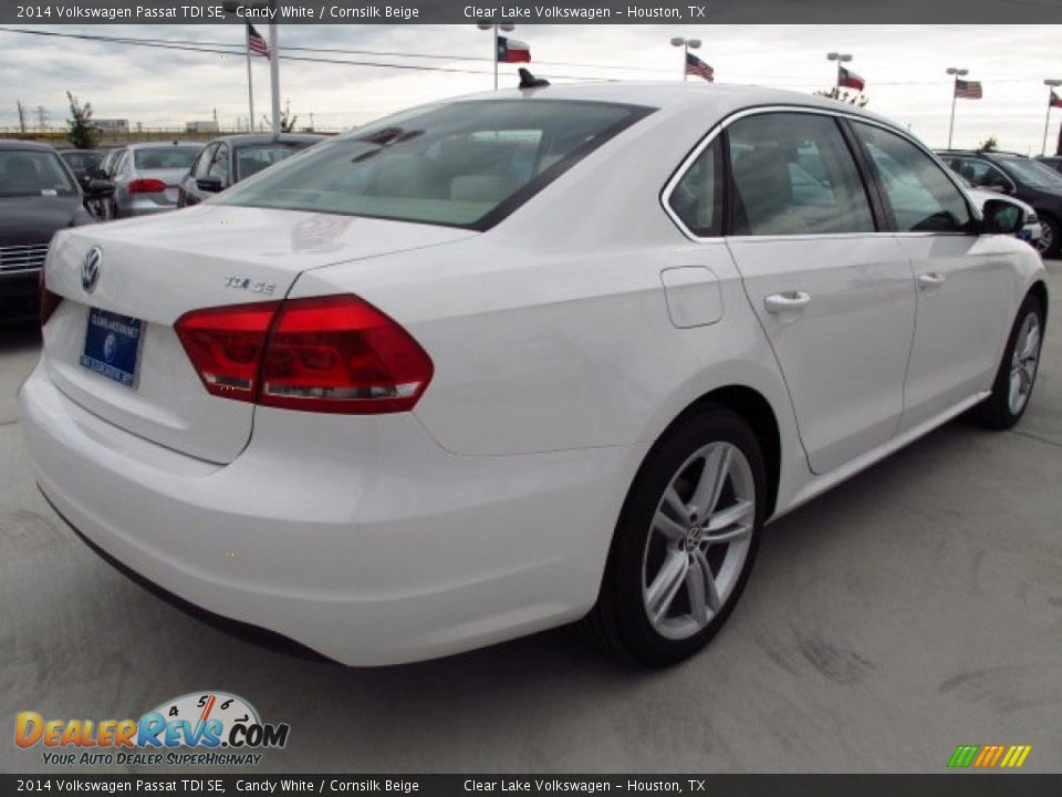 2014 Volkswagen Passat TDI SE Candy White / Cornsilk Beige Photo #6