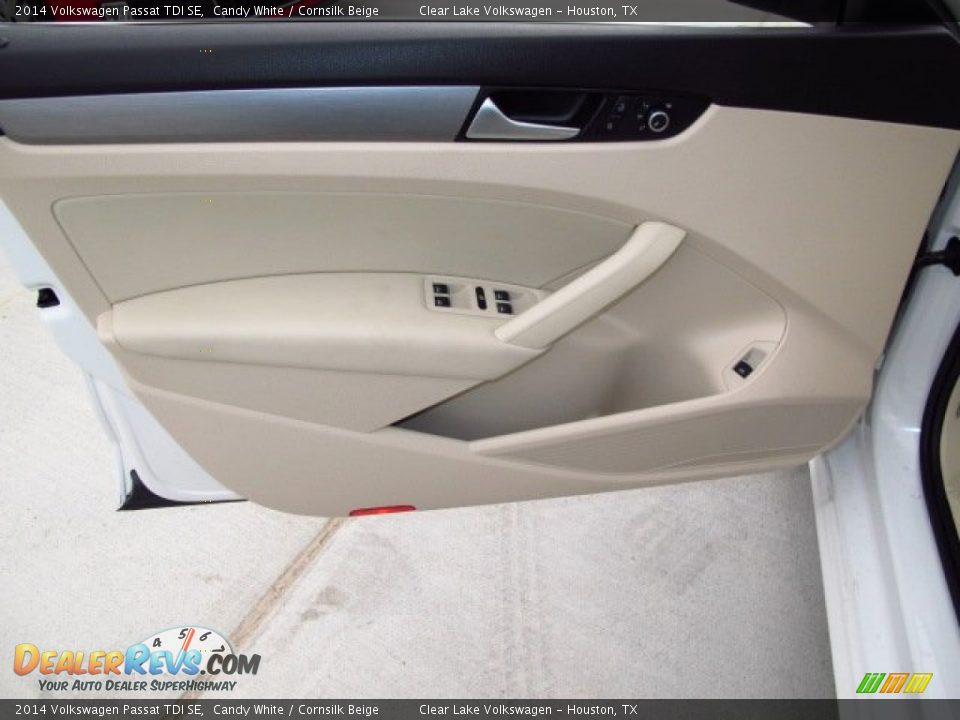 2014 Volkswagen Passat TDI SE Candy White / Cornsilk Beige Photo #10