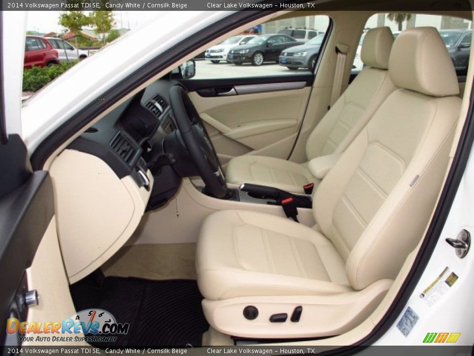 2014 Volkswagen Passat TDI SE Candy White / Cornsilk Beige Photo #11