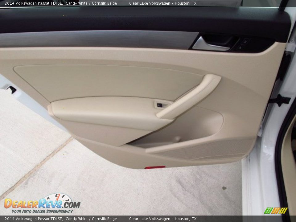 2014 Volkswagen Passat TDI SE Candy White / Cornsilk Beige Photo #12