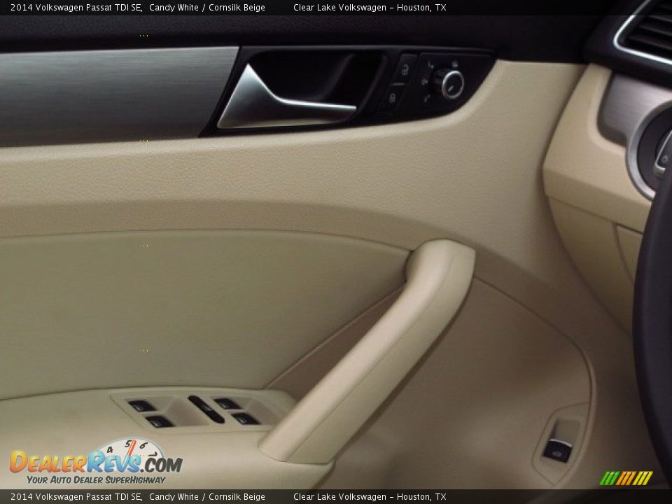 2014 Volkswagen Passat TDI SE Candy White / Cornsilk Beige Photo #17