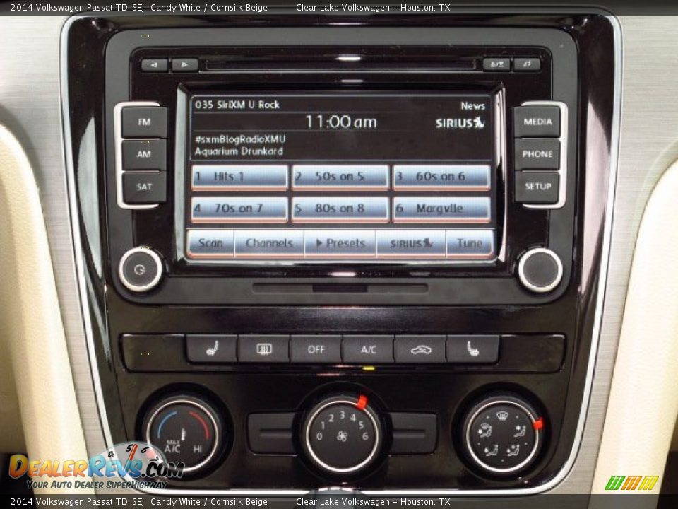2014 Volkswagen Passat TDI SE Candy White / Cornsilk Beige Photo #20