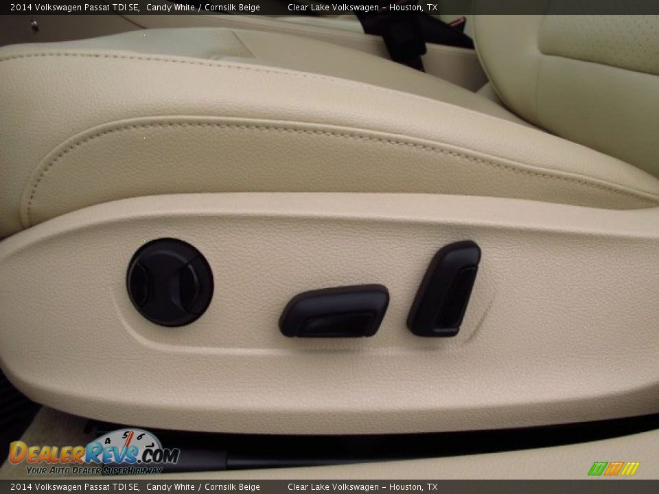 2014 Volkswagen Passat TDI SE Candy White / Cornsilk Beige Photo #22