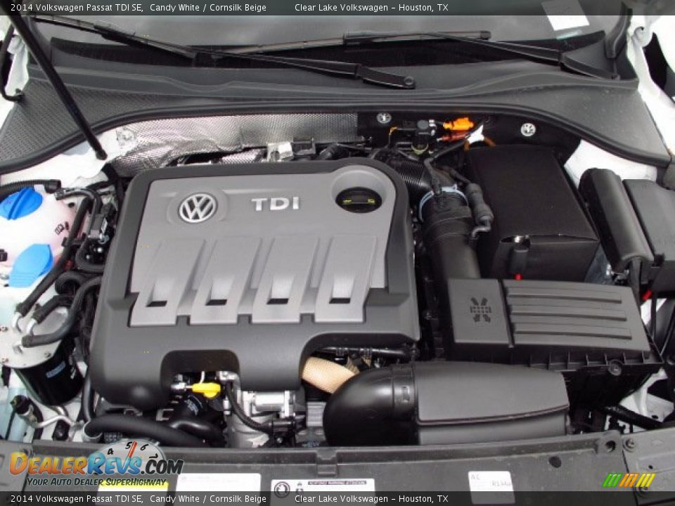 2014 Volkswagen Passat TDI SE Candy White / Cornsilk Beige Photo #23