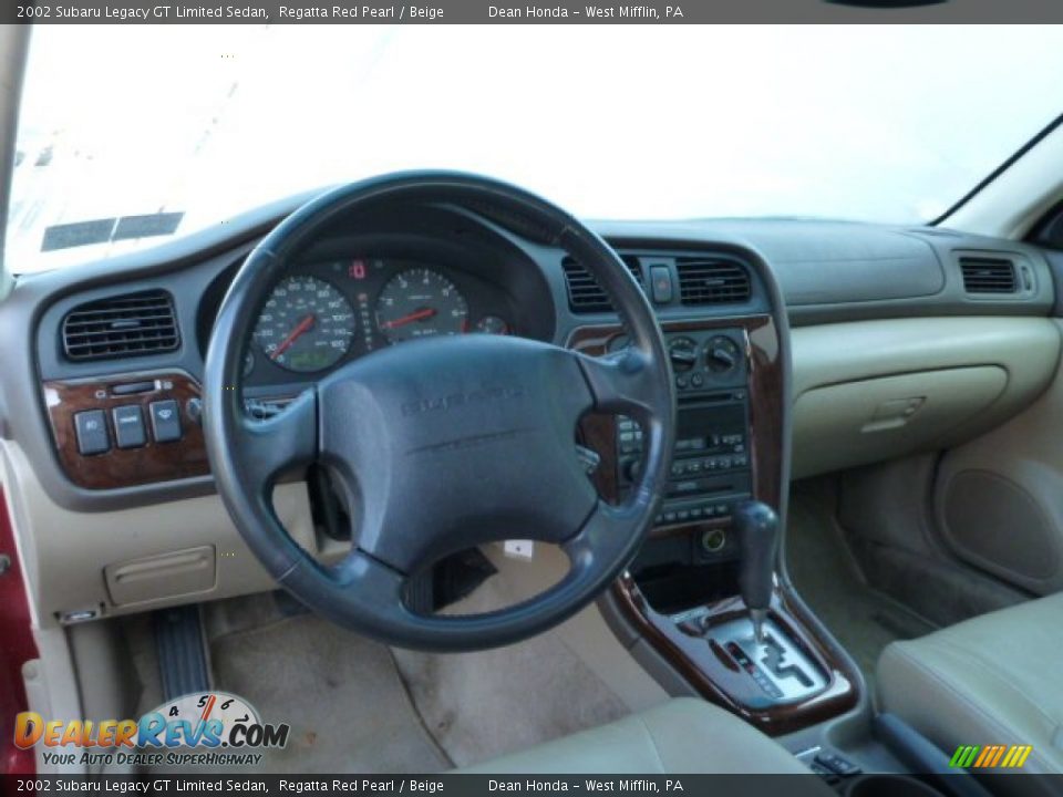 Beige Interior - 2002 Subaru Legacy GT Limited Sedan Photo #12