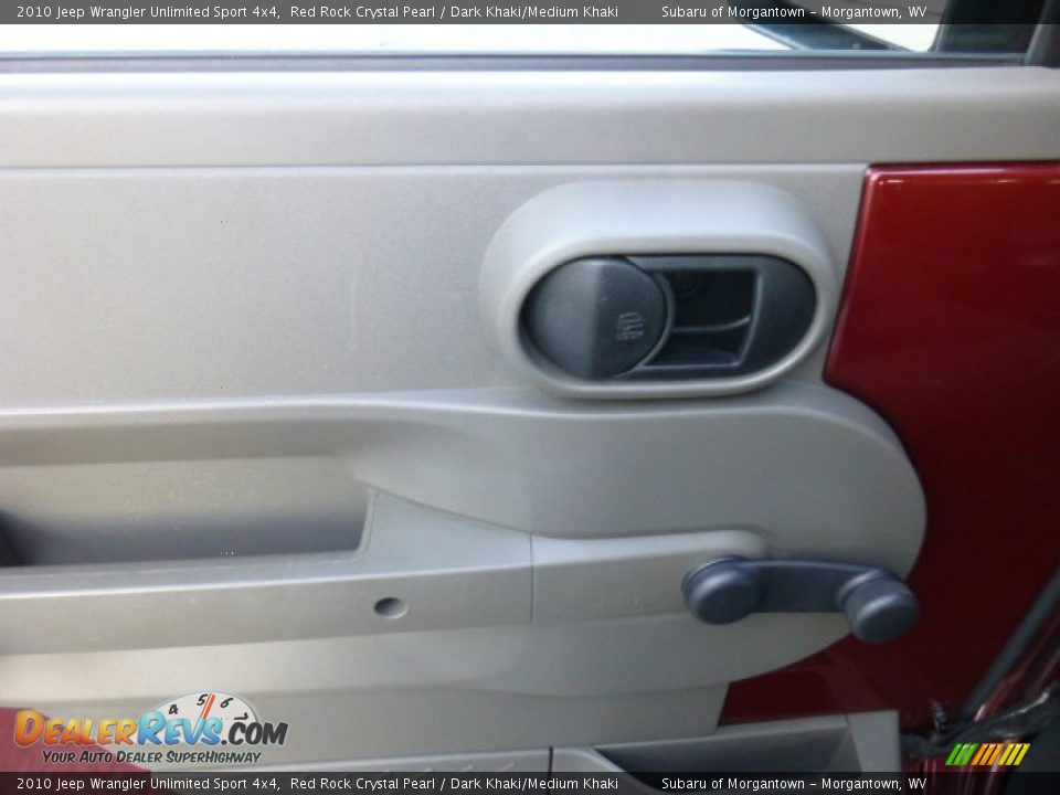 2010 Jeep Wrangler Unlimited Sport 4x4 Red Rock Crystal Pearl / Dark Khaki/Medium Khaki Photo #16