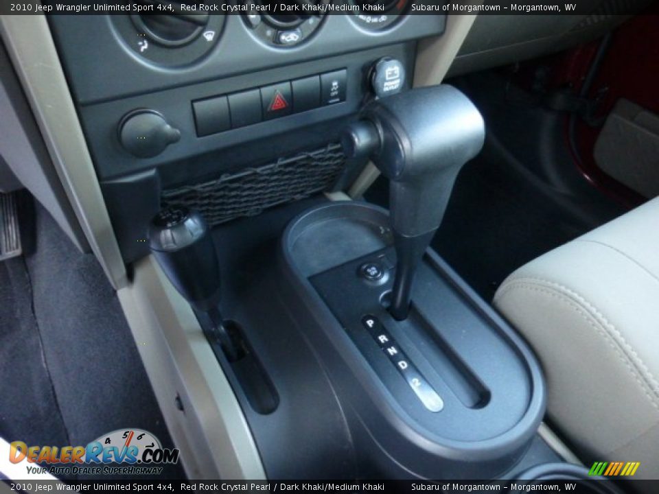 2010 Jeep Wrangler Unlimited Sport 4x4 Red Rock Crystal Pearl / Dark Khaki/Medium Khaki Photo #18