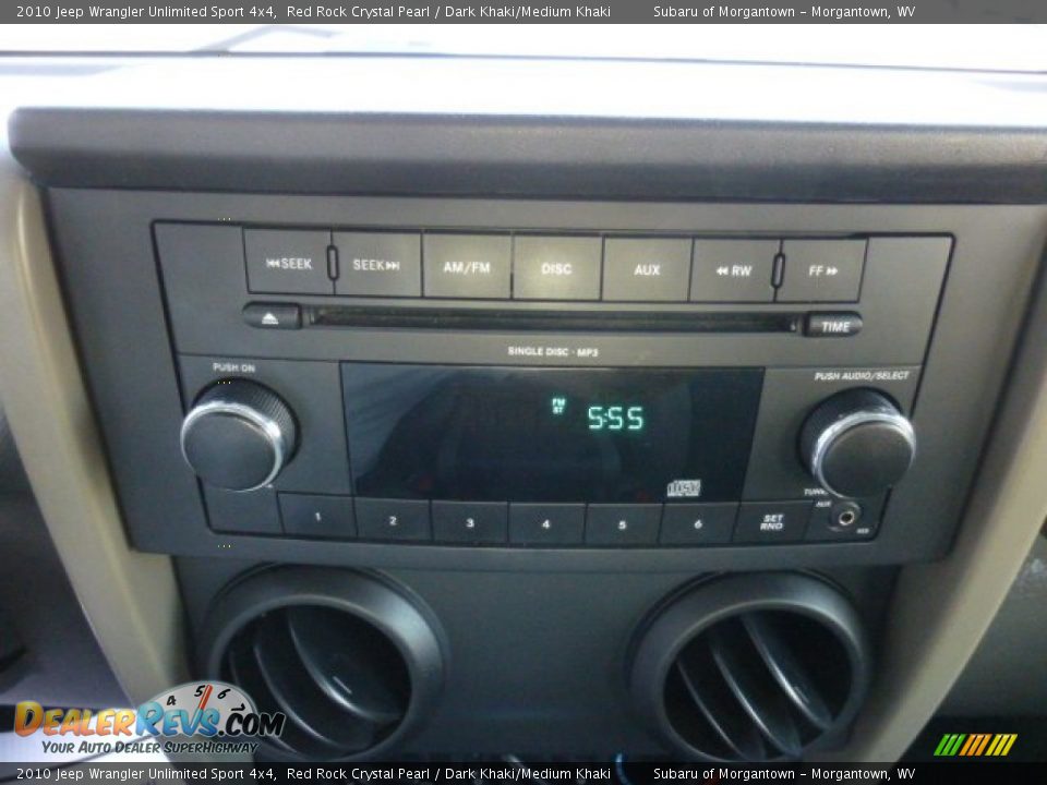 2010 Jeep Wrangler Unlimited Sport 4x4 Red Rock Crystal Pearl / Dark Khaki/Medium Khaki Photo #19