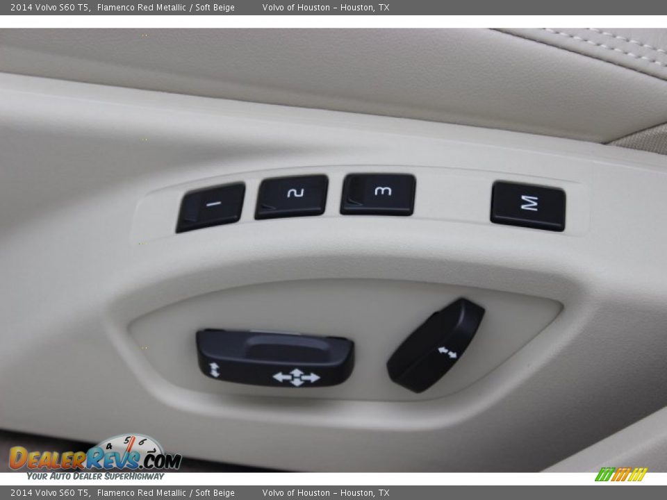 2014 Volvo S60 T5 Flamenco Red Metallic / Soft Beige Photo #13