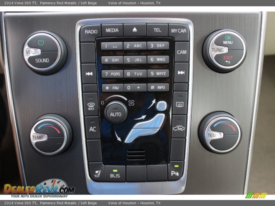 2014 Volvo S60 T5 Flamenco Red Metallic / Soft Beige Photo #20