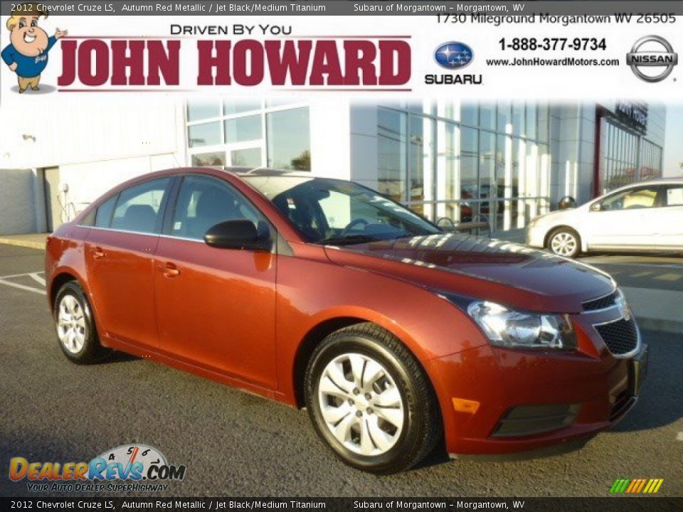 2012 Chevrolet Cruze LS Autumn Red Metallic / Jet Black/Medium Titanium Photo #1