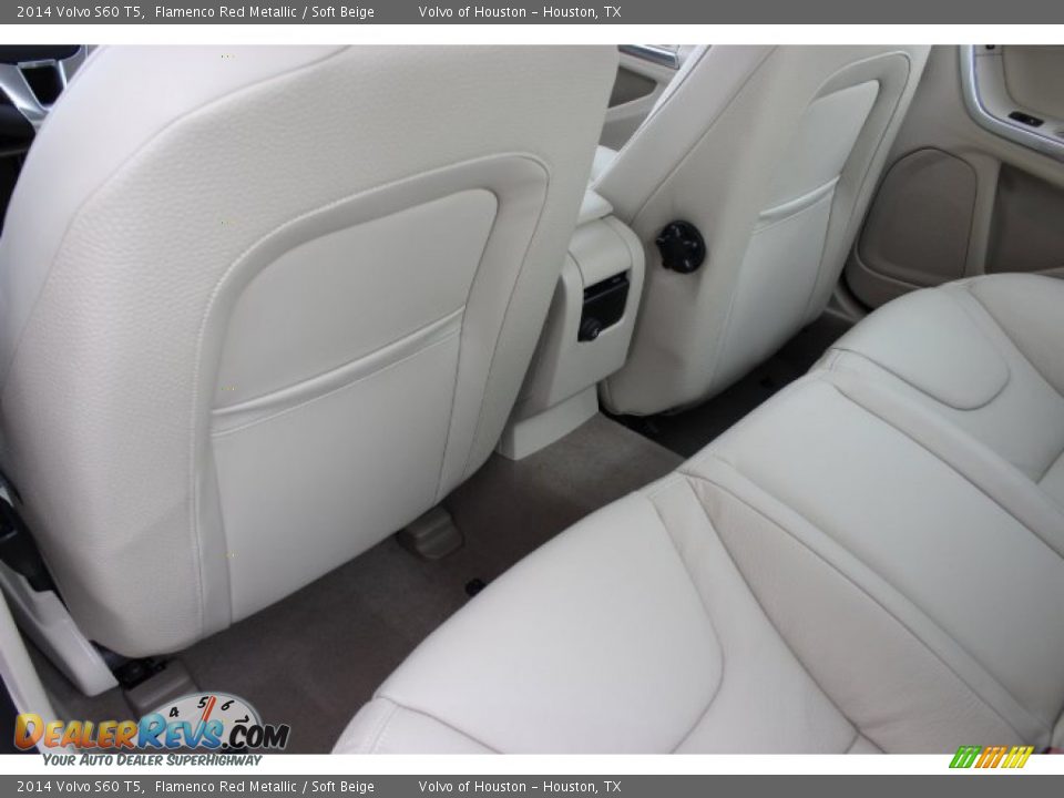 2014 Volvo S60 T5 Flamenco Red Metallic / Soft Beige Photo #24