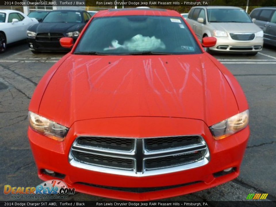 2014 Dodge Charger SXT AWD TorRed / Black Photo #8