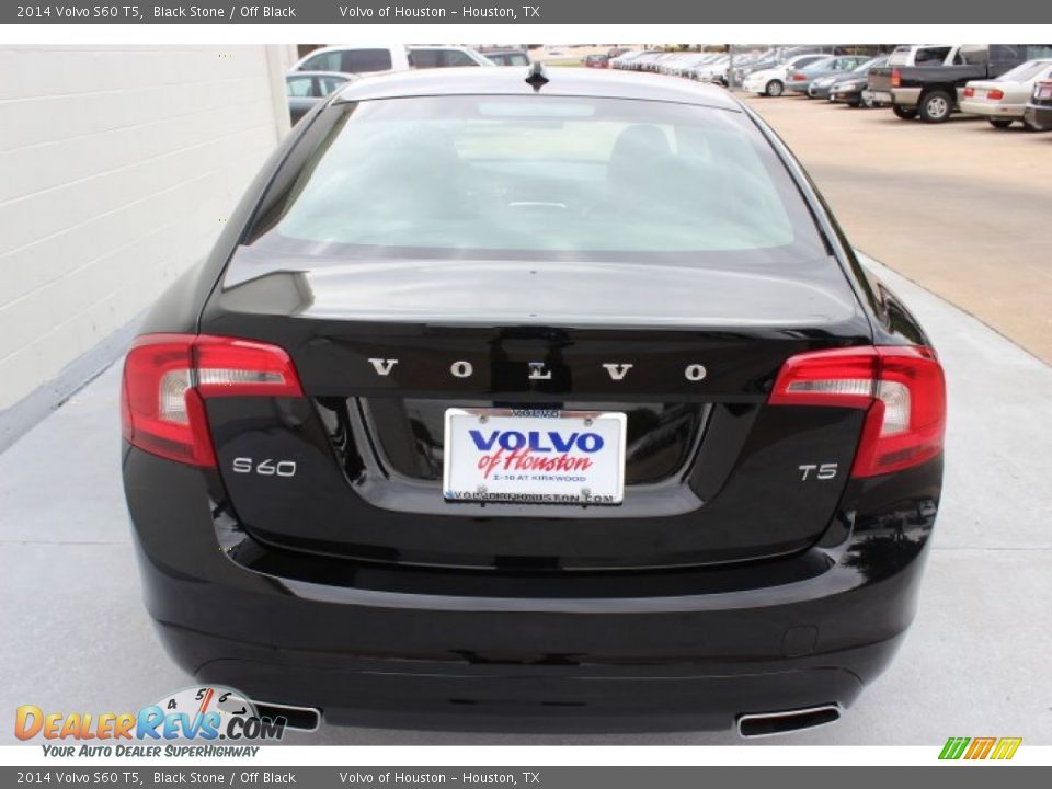 2014 Volvo S60 T5 Black Stone / Off Black Photo #6