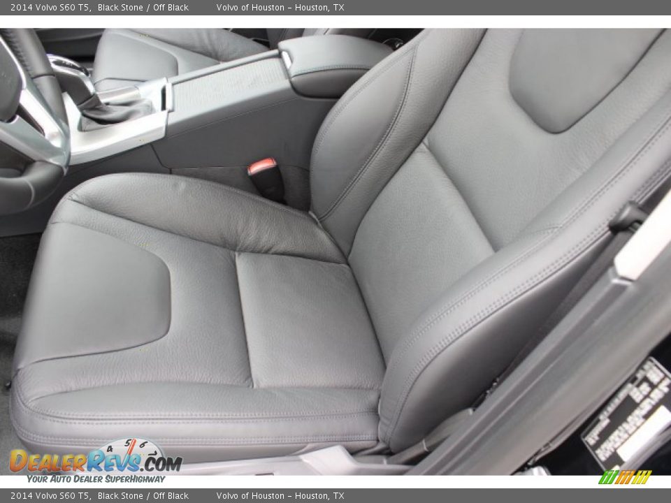 2014 Volvo S60 T5 Black Stone / Off Black Photo #12