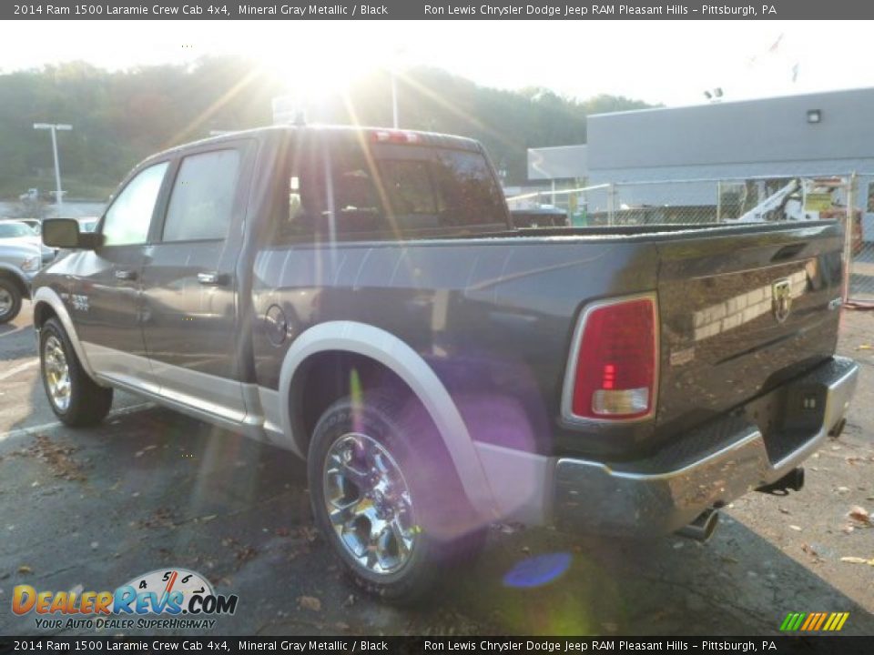 2014 Ram 1500 Laramie Crew Cab 4x4 Mineral Gray Metallic / Black Photo #2