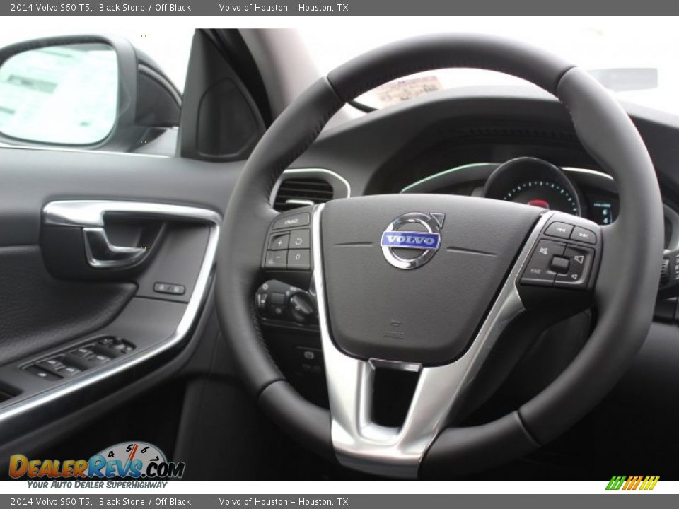 2014 Volvo S60 T5 Black Stone / Off Black Photo #26