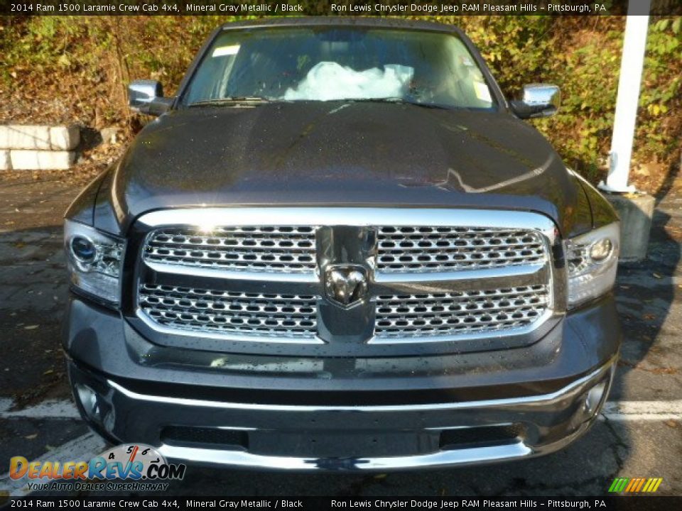 2014 Ram 1500 Laramie Crew Cab 4x4 Mineral Gray Metallic / Black Photo #8