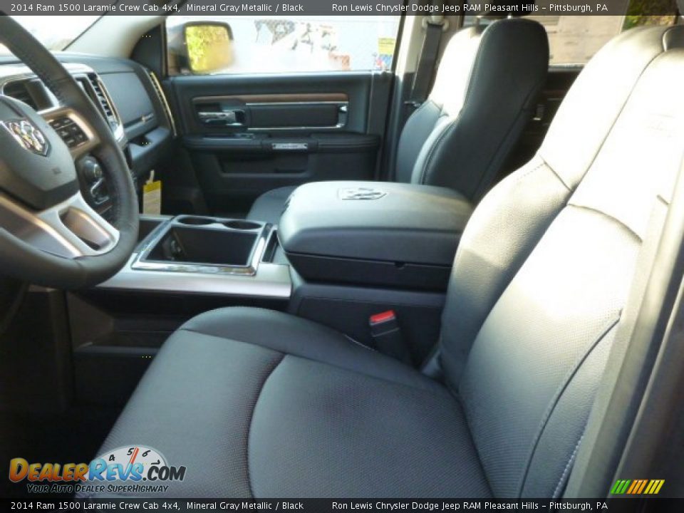 2014 Ram 1500 Laramie Crew Cab 4x4 Mineral Gray Metallic / Black Photo #10