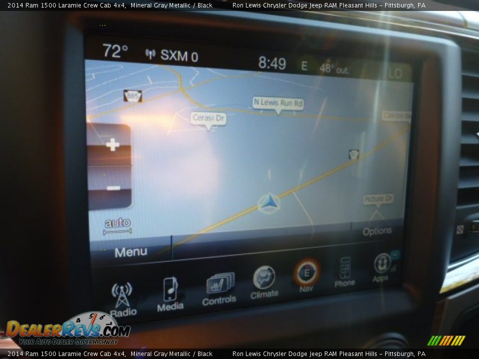 2014 Ram 1500 Laramie Crew Cab 4x4 Mineral Gray Metallic / Black Photo #17