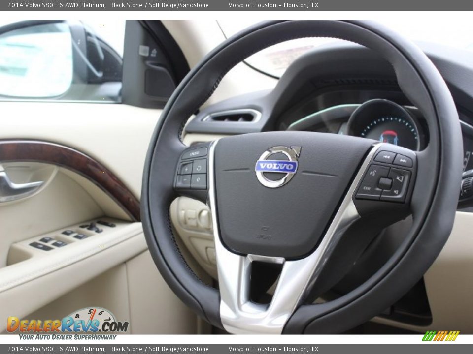 2014 Volvo S80 T6 AWD Platinum Steering Wheel Photo #32