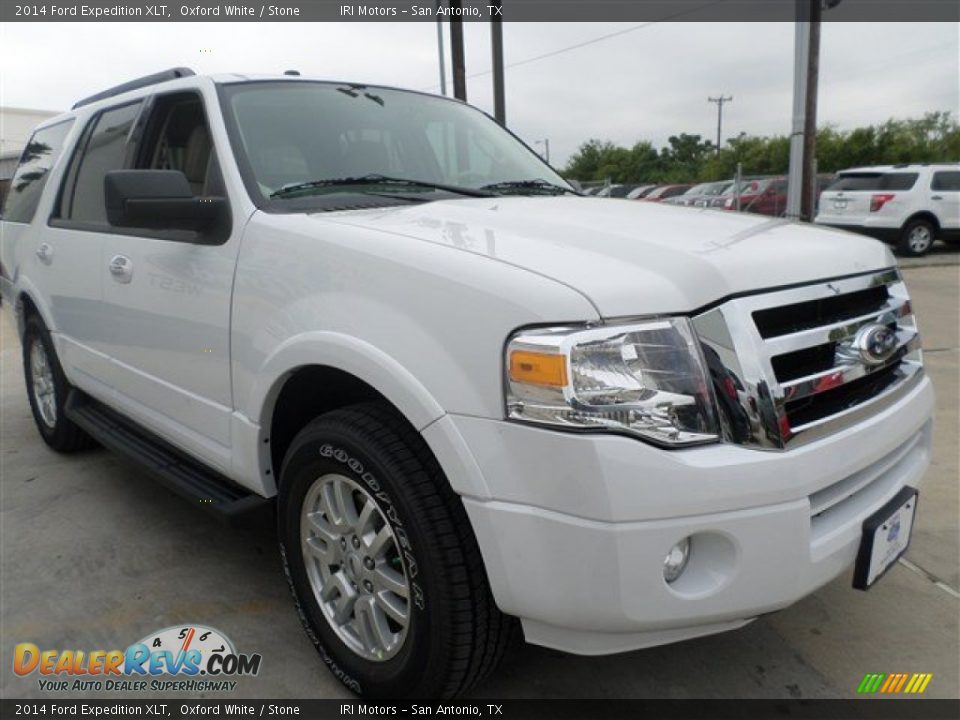 2014 Ford Expedition XLT Oxford White / Stone Photo #7