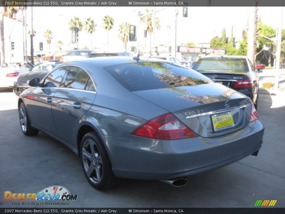 2007 Mercedes-Benz CLS 550 Granite Grey Metallic / Ash Grey Photo #4