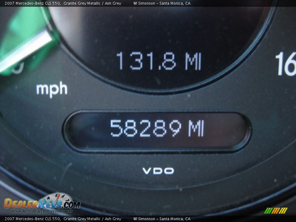 2007 Mercedes-Benz CLS 550 Granite Grey Metallic / Ash Grey Photo #10