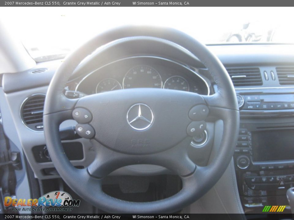 2007 Mercedes-Benz CLS 550 Granite Grey Metallic / Ash Grey Photo #11