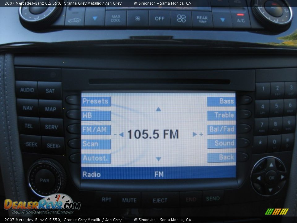2007 Mercedes-Benz CLS 550 Granite Grey Metallic / Ash Grey Photo #15