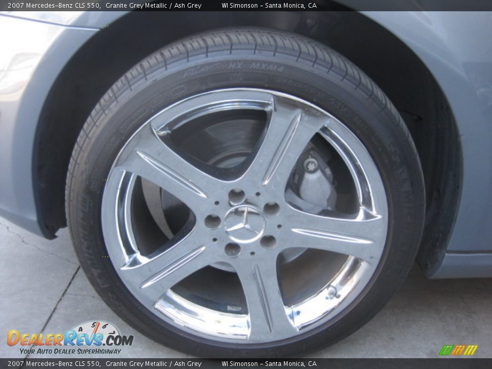2007 Mercedes-Benz CLS 550 Granite Grey Metallic / Ash Grey Photo #24
