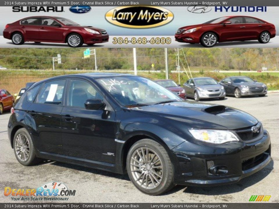2014 Subaru Impreza WRX Premium 5 Door Crystal Black Silica / Carbon Black Photo #1