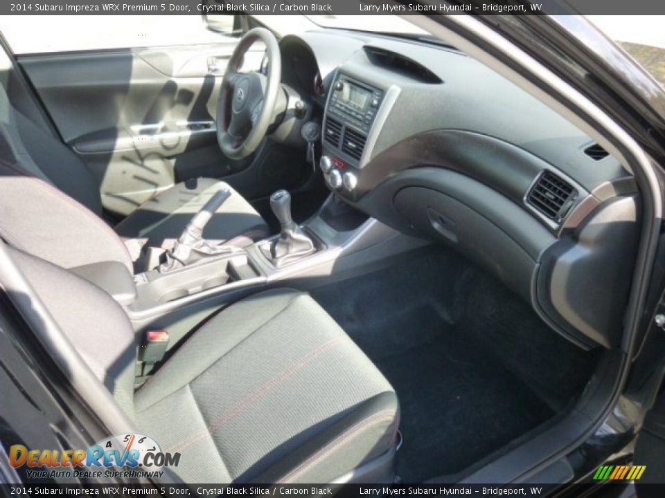 2014 Subaru Impreza WRX Premium 5 Door Crystal Black Silica / Carbon Black Photo #10