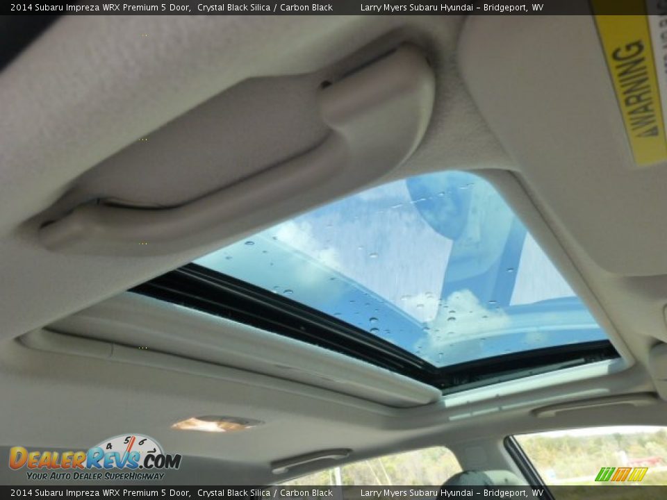 2014 Subaru Impreza WRX Premium 5 Door Crystal Black Silica / Carbon Black Photo #11