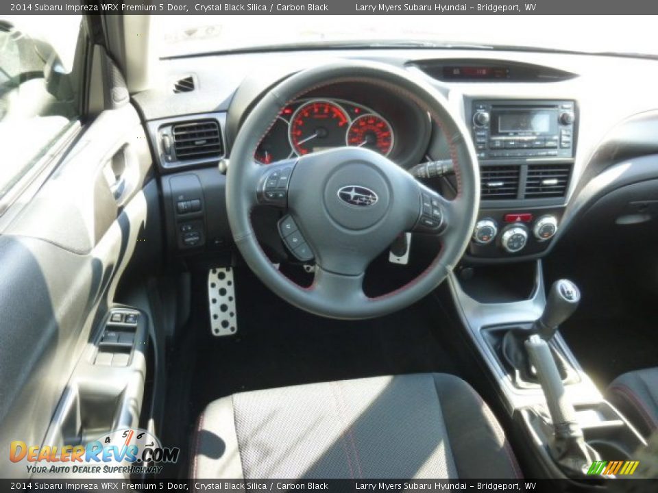 2014 Subaru Impreza WRX Premium 5 Door Crystal Black Silica / Carbon Black Photo #15