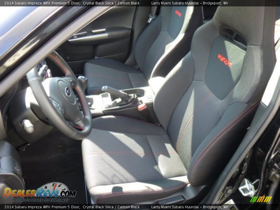 2014 Subaru Impreza WRX Premium 5 Door Crystal Black Silica / Carbon Black Photo #16