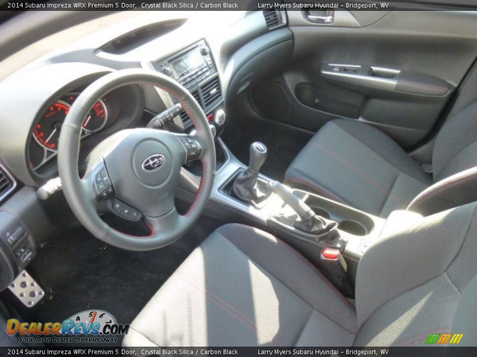 2014 Subaru Impreza WRX Premium 5 Door Crystal Black Silica / Carbon Black Photo #17