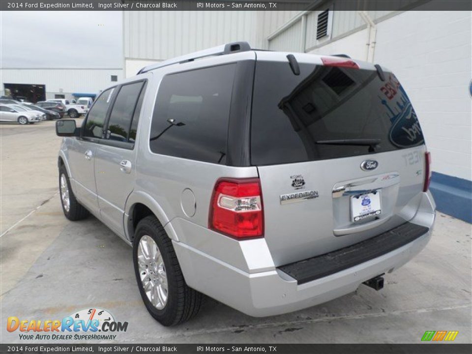 2014 Ford Expedition Limited Ingot Silver / Charcoal Black Photo #3
