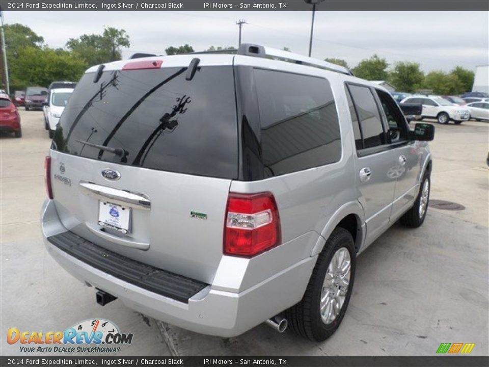 2014 Ford Expedition Limited Ingot Silver / Charcoal Black Photo #5
