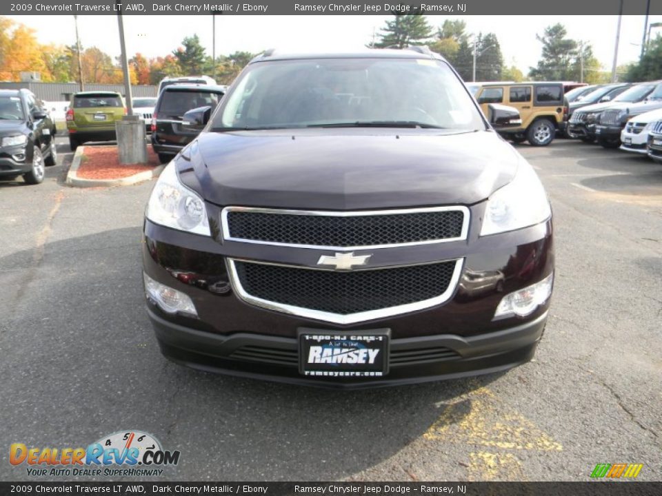 2009 Chevrolet Traverse LT AWD Dark Cherry Metallic / Ebony Photo #2