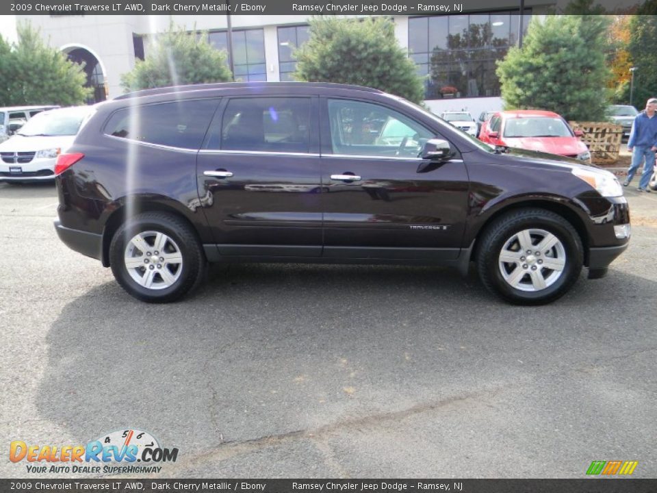2009 Chevrolet Traverse LT AWD Dark Cherry Metallic / Ebony Photo #5