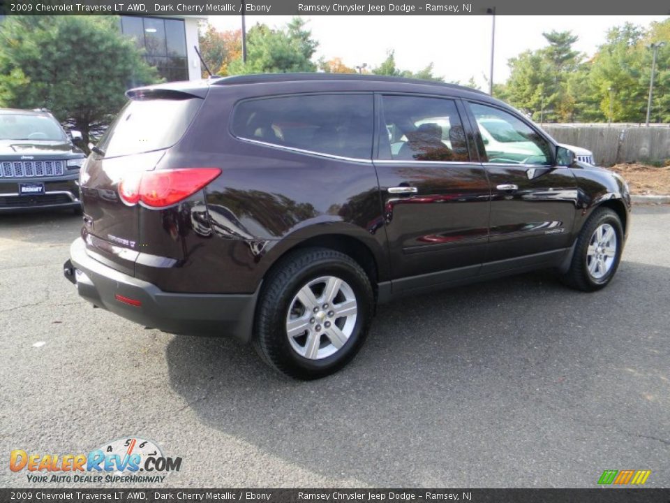 2009 Chevrolet Traverse LT AWD Dark Cherry Metallic / Ebony Photo #6