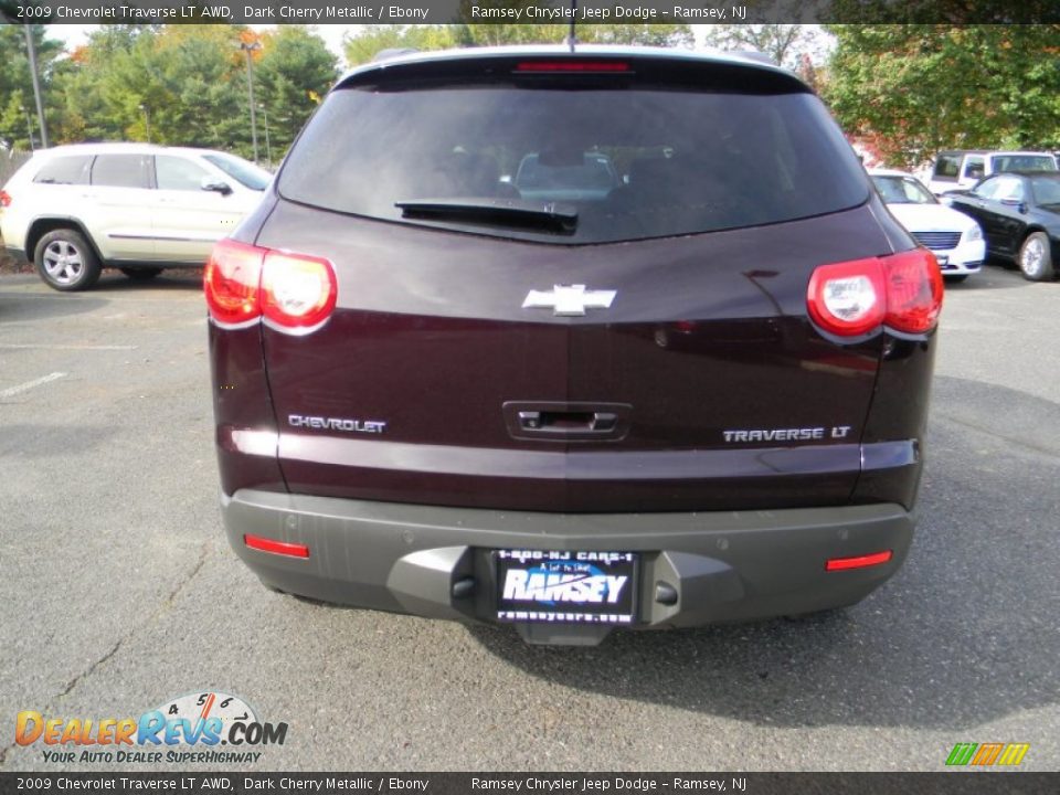 2009 Chevrolet Traverse LT AWD Dark Cherry Metallic / Ebony Photo #7