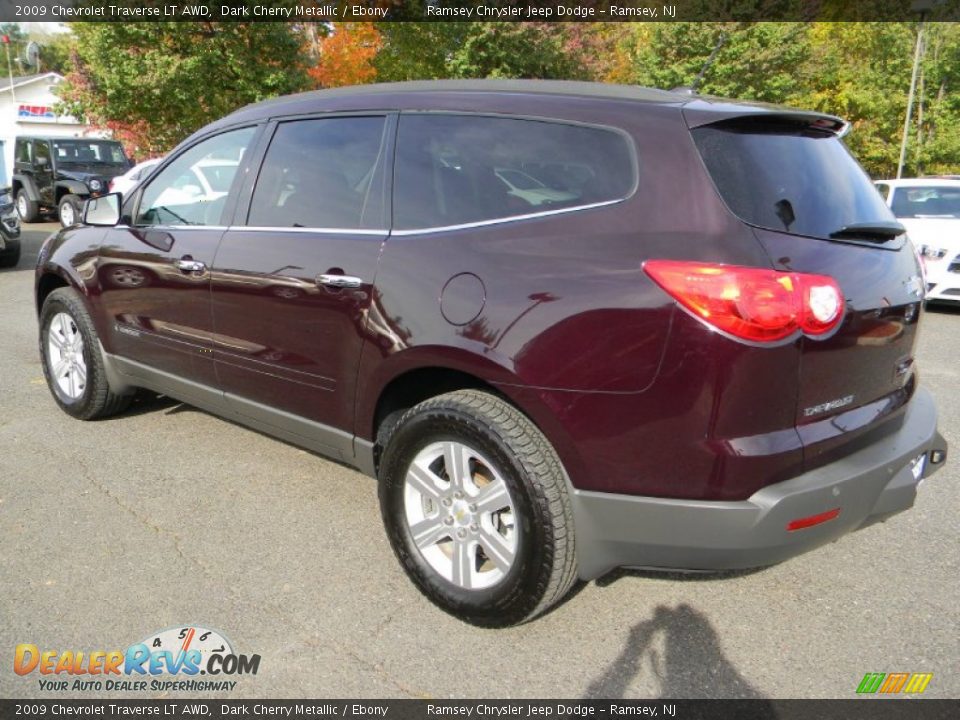 2009 Chevrolet Traverse LT AWD Dark Cherry Metallic / Ebony Photo #9