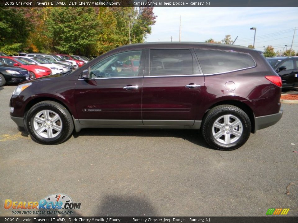2009 Chevrolet Traverse LT AWD Dark Cherry Metallic / Ebony Photo #10