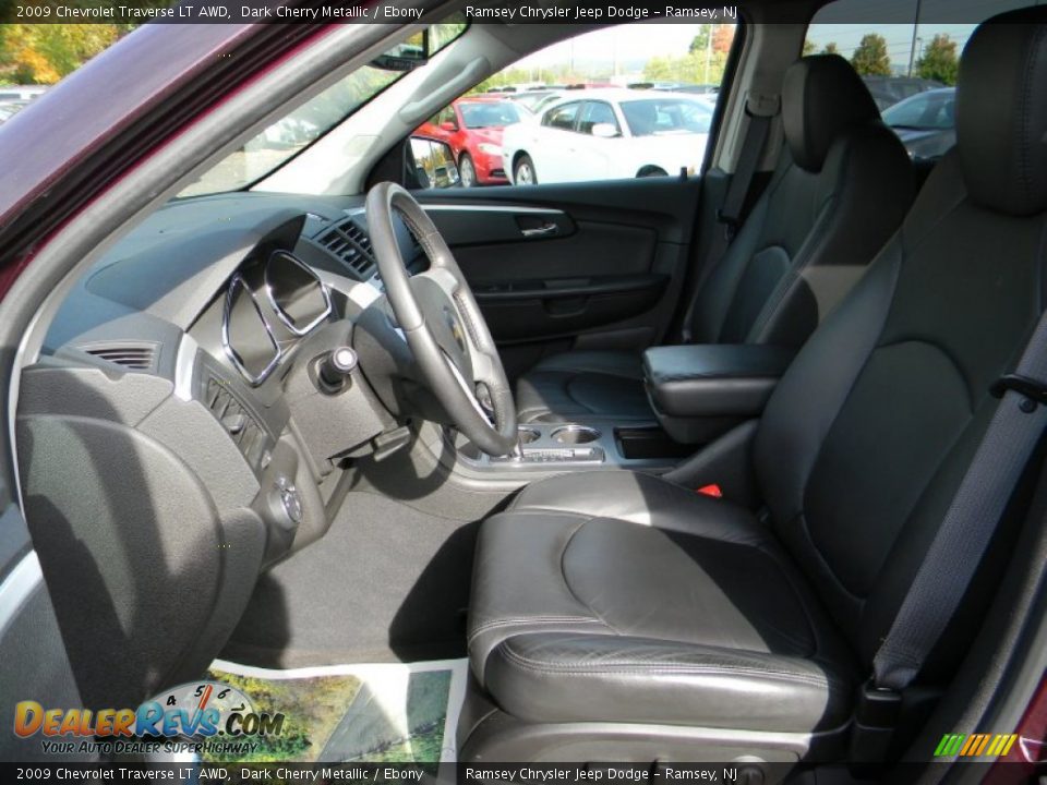 2009 Chevrolet Traverse LT AWD Dark Cherry Metallic / Ebony Photo #12